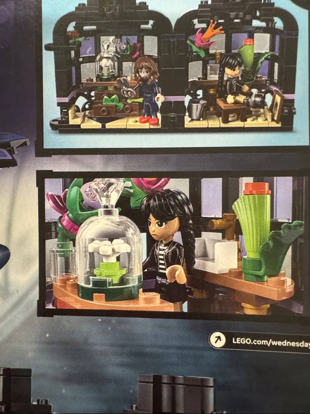 Lego Wednesday Black Dahlia Flower